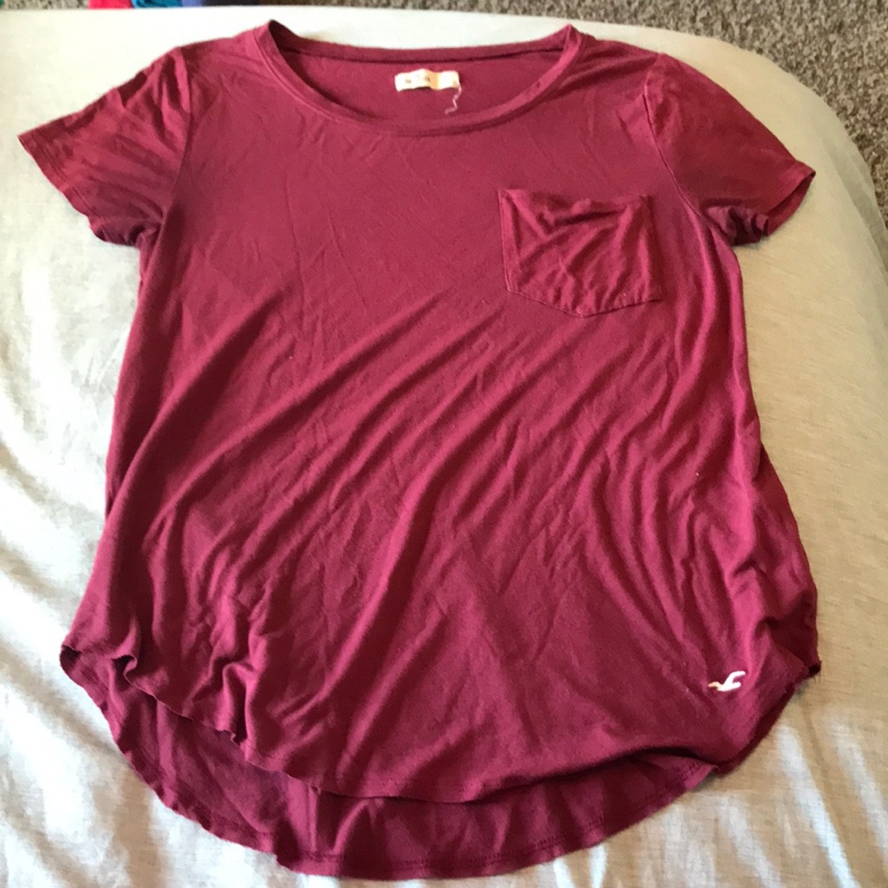 Maroon Pocket Tee